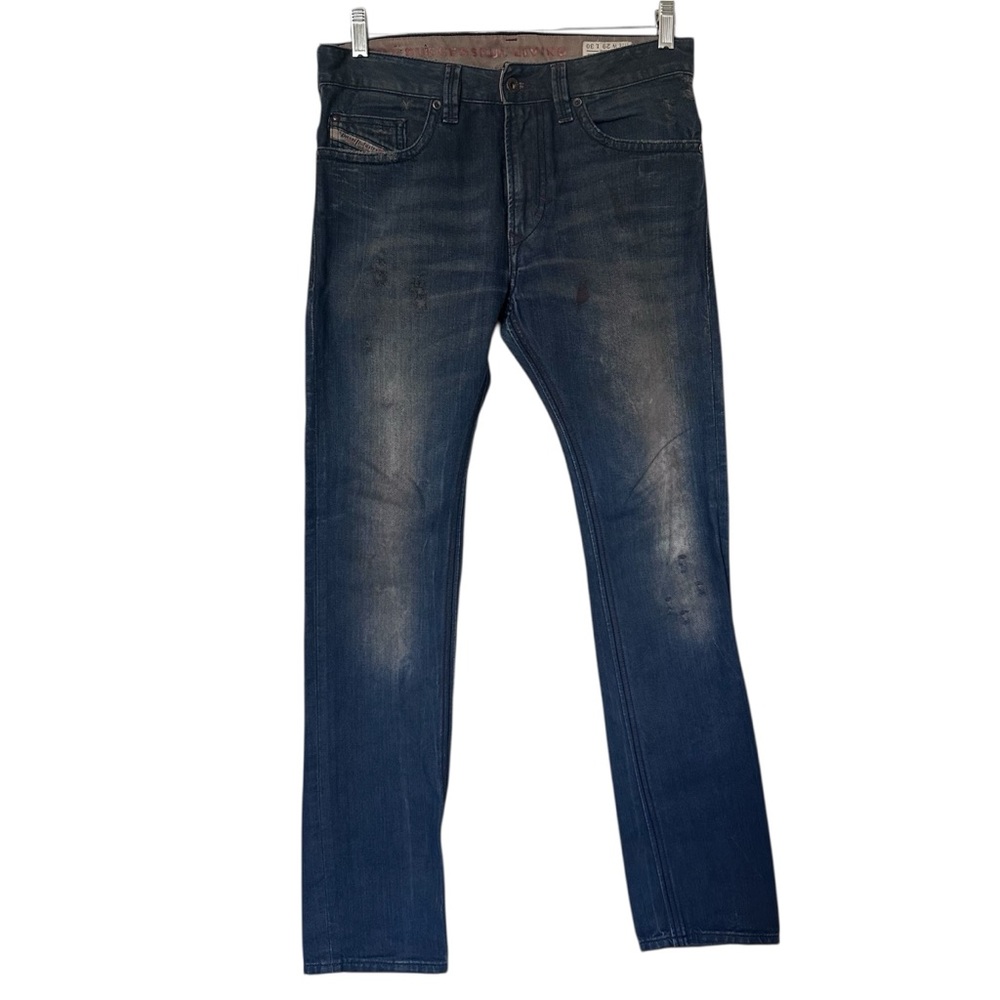 Diesel Thavar Slim Skinny Denim Jeans Distressed Sz 29 x 30